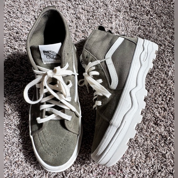 Vans Green SK8-Hi Sneakers - Picture 1 of 8